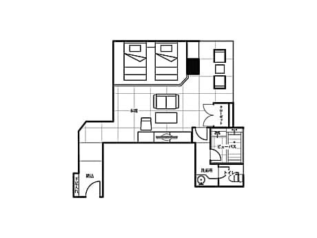 Twin Room with View Bath