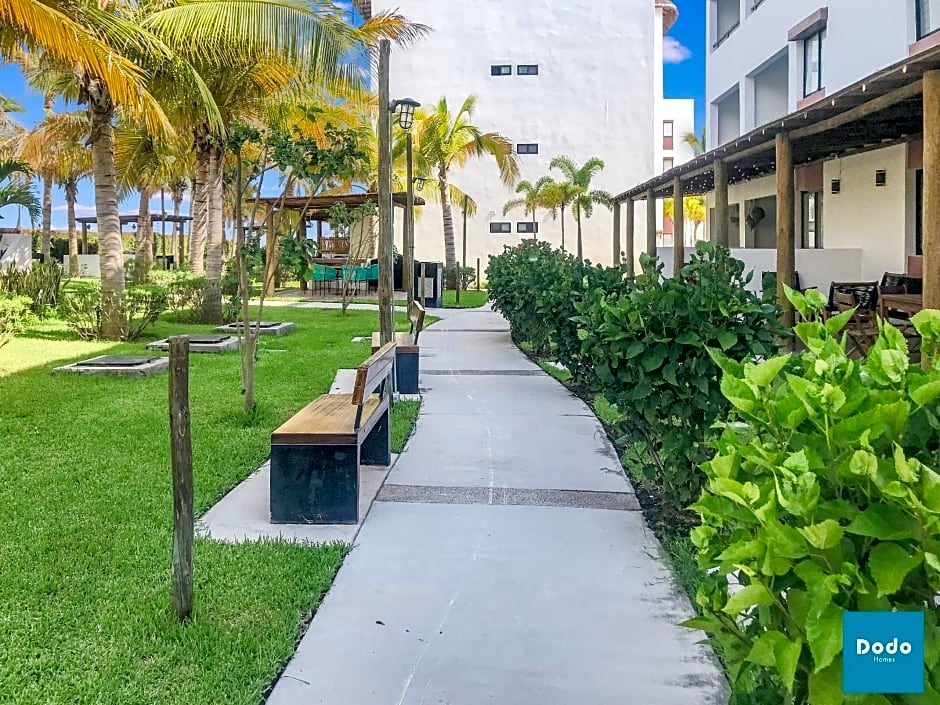 Residencial privado con alberca a 3 min. de la playa