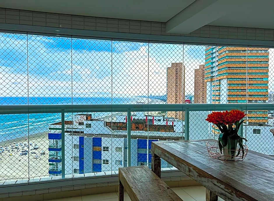 Otimo apto de frente para Praia do Boqueirao SP