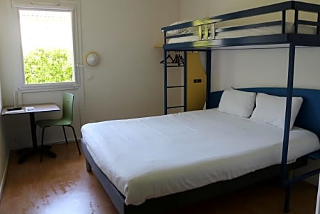 Triple Room with One Double Bed and One Bunk Bed
