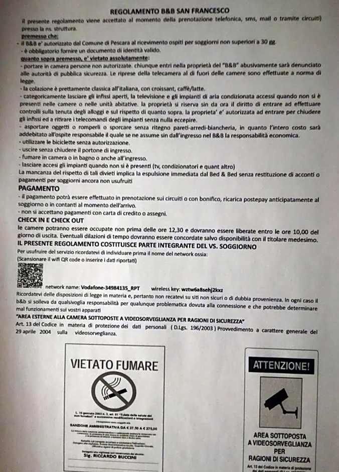 B&B SAN FRANCESCO Pescara Centro