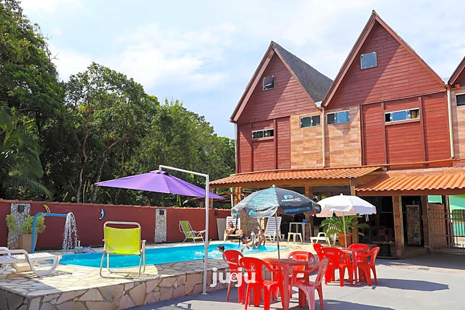 Recanto Pousada JU&JU com piscina COMPARTILHADA