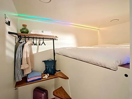 Hub with shared bathroom