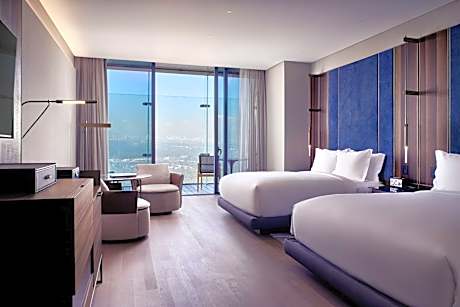 Deluxe Queen Room with Two Queen Beds, Terrace and Park View