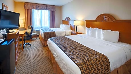 2 King Bedsnsmkhispdmicrfrgdeskhairironcofmkrcontinental Breakfast