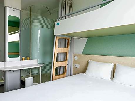 Triple Room with One Double Bed and One Bunk Bed