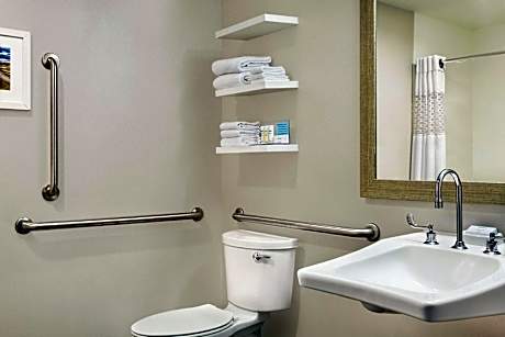 1 King Mobility Access Roll In Shower Nosmok Refrigerator/hdtv/work Area Free Wi-fi/hot Breakfast In