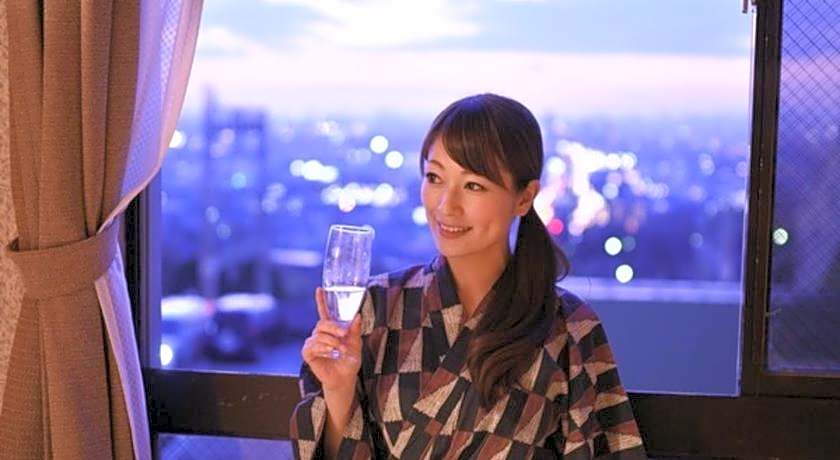 Hotel Seiryu Japanese Spa inn with spectacular view in Osaka