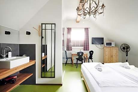 Studio with glass shower