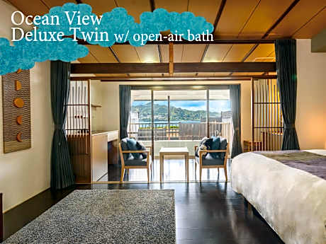 Deluxe Twin (Ocean View)(With open-air bath)(Nonsmoking)