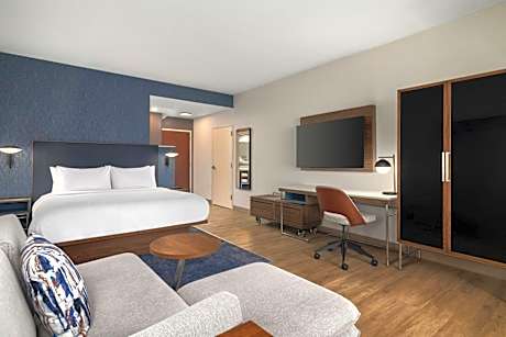 King Room with Roll-In Shower and Sofa Bed - Mobility Access/Hearing Accessible
