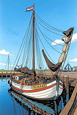tjalkjacht pelikaan enkhuizen