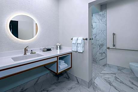 Mobility Accessible Queen Suite with Roll-In Shower - Non-Smoking