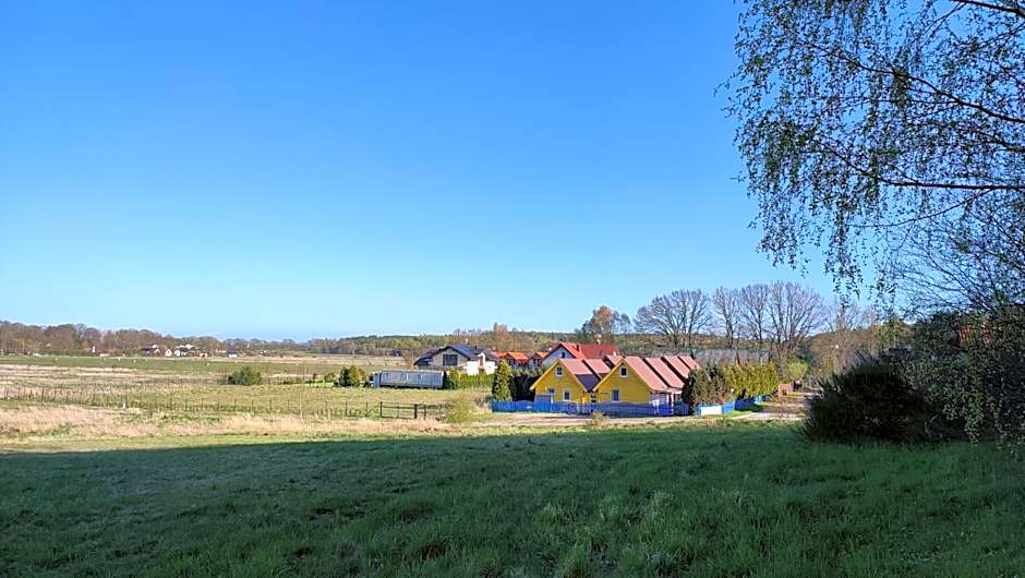 Piętrowe DOMKI KLIF 6os,Duże tarasy Dzika plaża Łąka Bociek Cisza Szlaki rowerowe Pieski 25zldzien