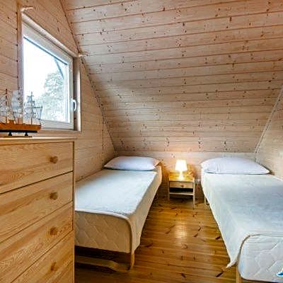 Błękitne domki przy morzu