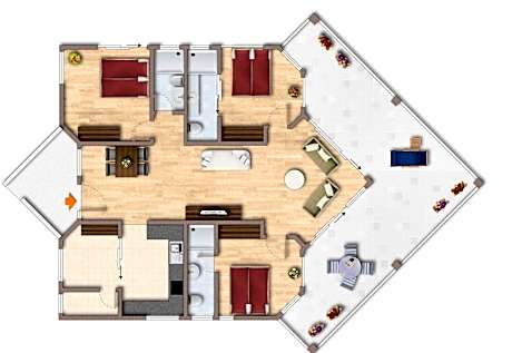 3 Bedroom Apartment with Sea View