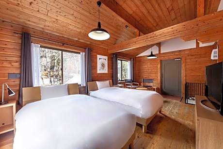 Cottage Twin Room with Tatami Area with Indoor Bath (45㎡)