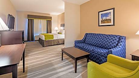 Suite King Bed Mobility Access Comm Assist Bathtub Sofabed For One Kitchenette NSMK Full Breakfast