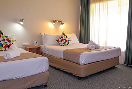 Downstairs Room with a Queen and a Single Bed