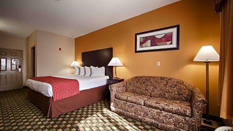 1 King Bed - Mobility Accessible, Communication Assistance, Bathtub, Non-Smoking, Continental Breakfast