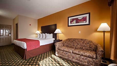 1 King Bed, Mobility Accessible, Communication Assistance, Bathtub, Non-Smoking, Continental Breakfa
