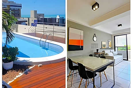 ESPETACULAR 1 dorm com piscina em Manaíra!