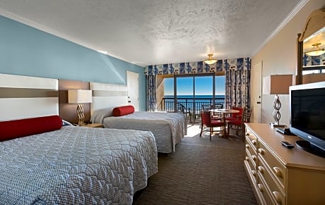 Oceanfront Deluxe Queen Room with Two Queen Beds