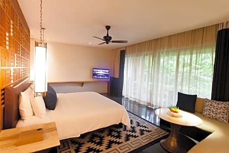 Club Room with Balcony and Pool View