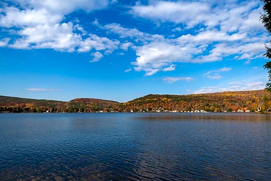 FRONT LAKE hot tub with sunset ski and slide 8p