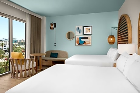 Queen Room with Two Queen Beds and City View