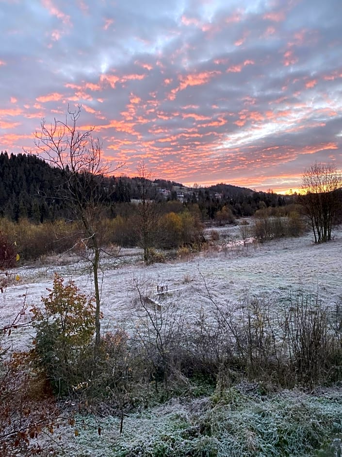 Pokoje Gościnne Pod Jaworem - obok pięknego szlaku wzdłuż rzeki Białka, 1km do stoków Kotelnica