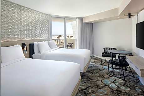 Oceanview, Guest Room, 2 Queen, Balcony