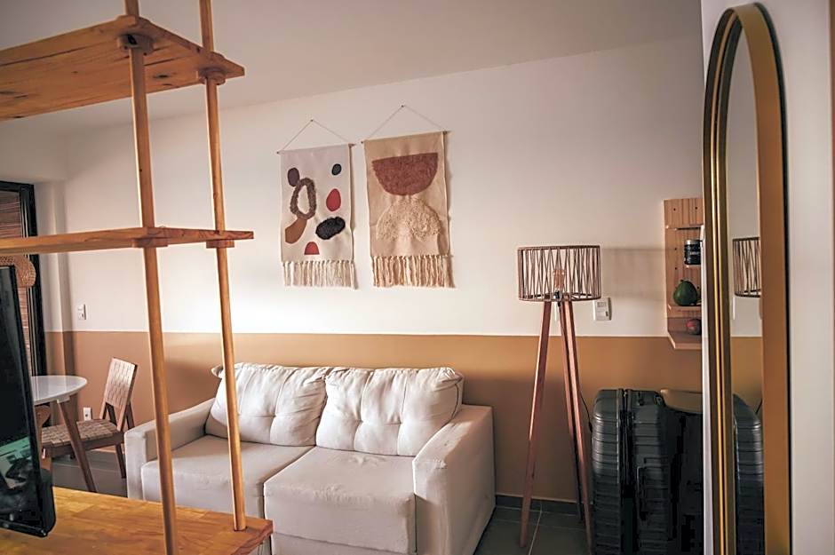 Loft beira-mar com frente e vista para o mar