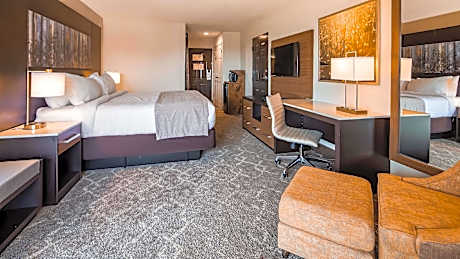 1 King Bed Non-Smoking Microwave Fridge