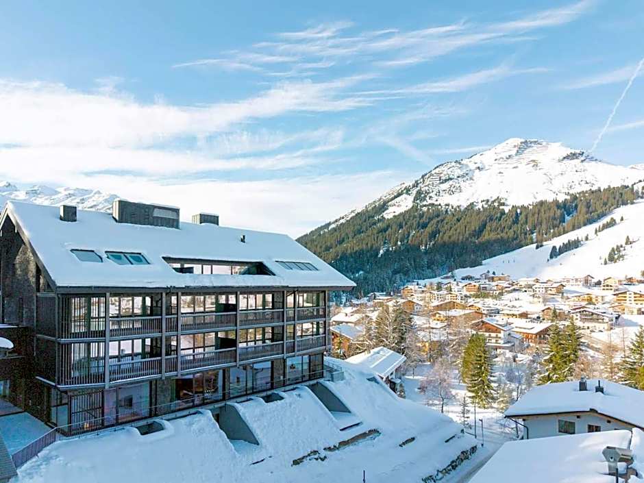 New Hotel Kristberg in Lech with SPA, outdoor pool and view