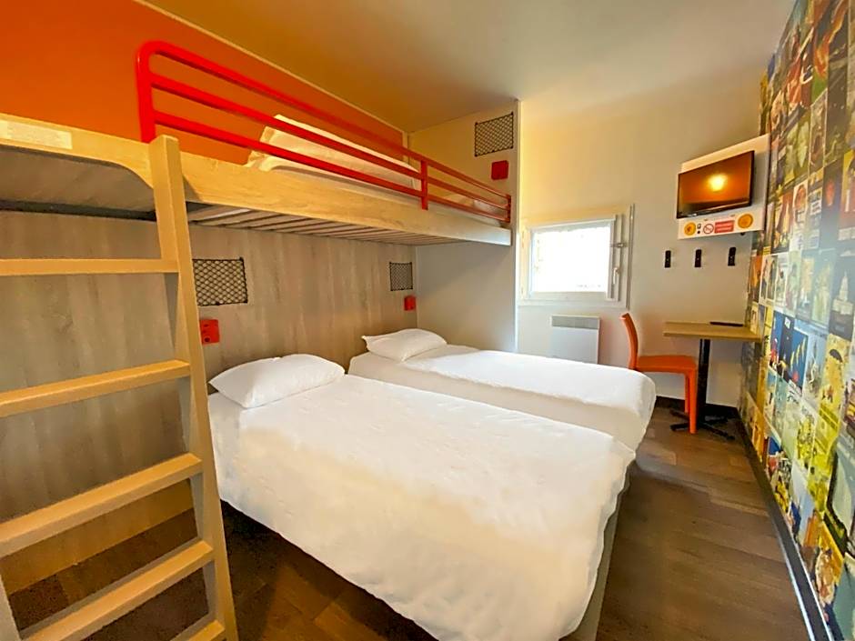 Photo 1 of 4 of Break Room with Three Single Bunk Beds and Shared Bathroom
