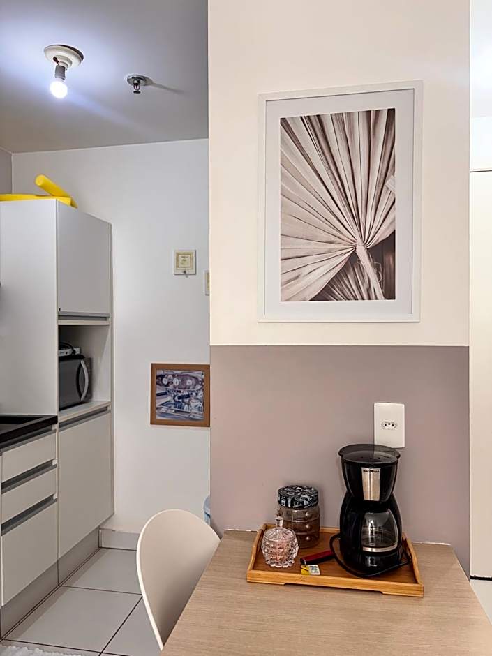 1 quarto e sala com lazer completo