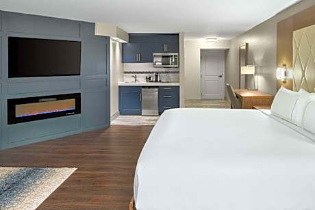 King Studio with Balcony and Fireplace