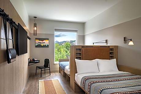 Queen Room with Two Queen Beds and Mountain View