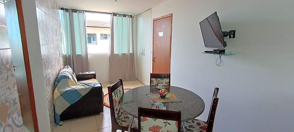 Apartamento lindo, completo e de frente para o mar