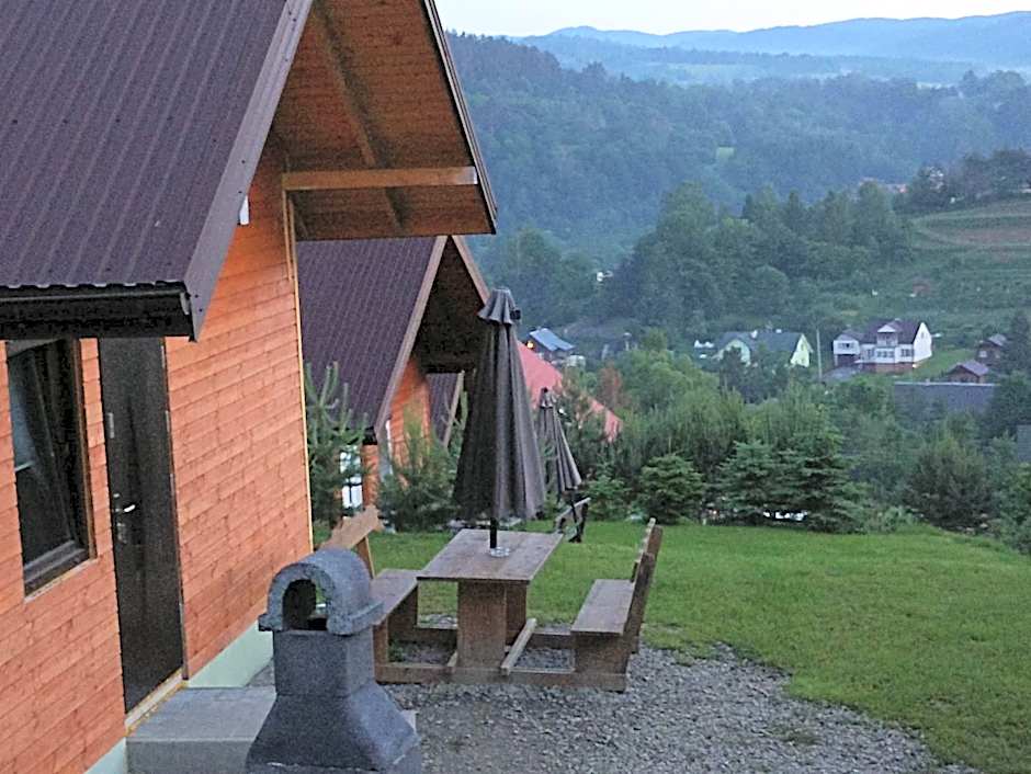 Domki i apartamenty nad jeziorem solińskim z basenem I widokiem na góry