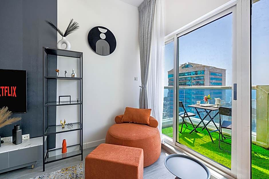 Sleek nordic style seaview condo