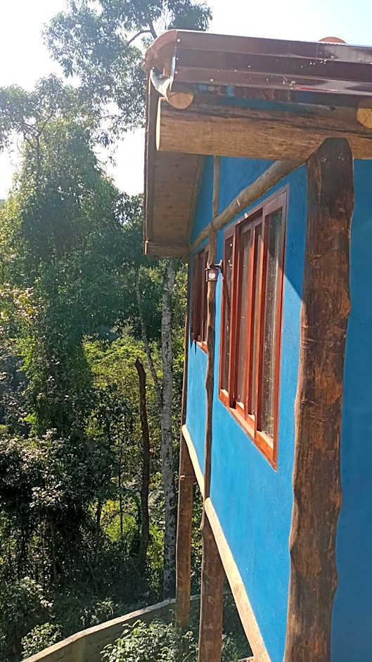 Ecocasa azul - Chalé na mata