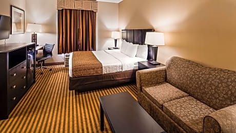 1 KING BED,NSMK,SOFABED,REFRIG,HI SPEED NET,CONTINENTAL BREAKFAST