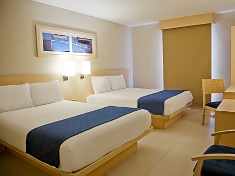 TWO DOUBLE BEDS