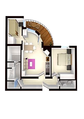 Two-Bedroom Apartment with Balcony and Sauna - Annex