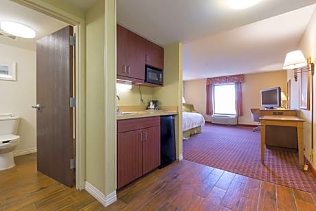 1 KING BED WITH OVERSIZED SHOWER NONSMOKING - HDTV/FREE WI-FI/HOT BREAKFAST INCLUDED - WORK AREA -