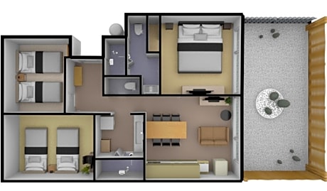 Apartment with Garden View