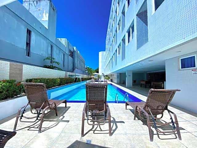 Confortável flat em frente à praia de Tambaú