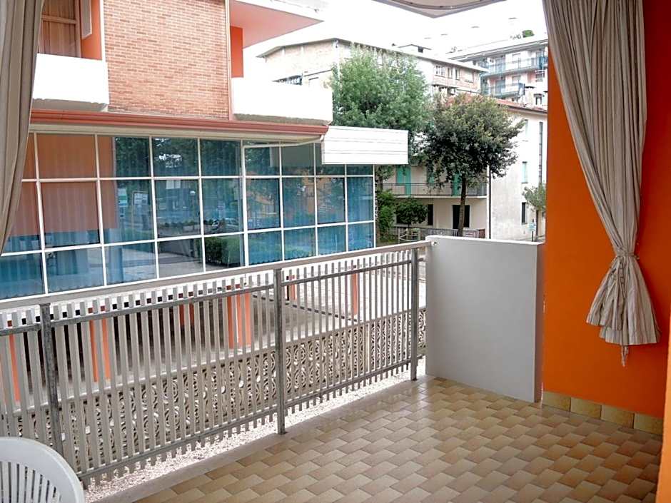 Warm two-room flat with balcony near the beach